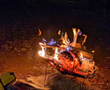 焚き火の写真