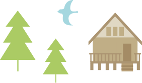 コテージのイラスト